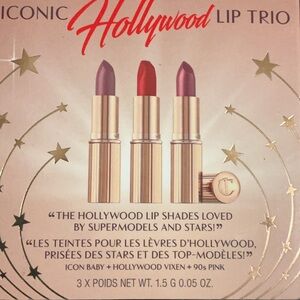 Charlotte Tilbury Iconic Hollywood Lip Trio Set